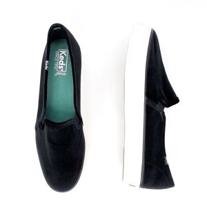 Keds Sneakers Blue Velvet Triple Decker Platform Slip-on Women’s Size 11 New